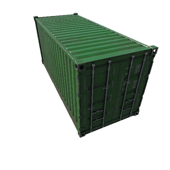 Cargo Container Green